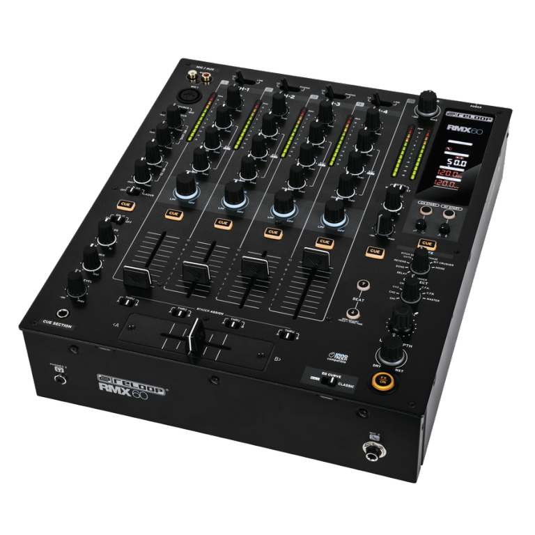 Reloop RP-8000 Turntable and RMX-22i Mixer DJ Equipment Package