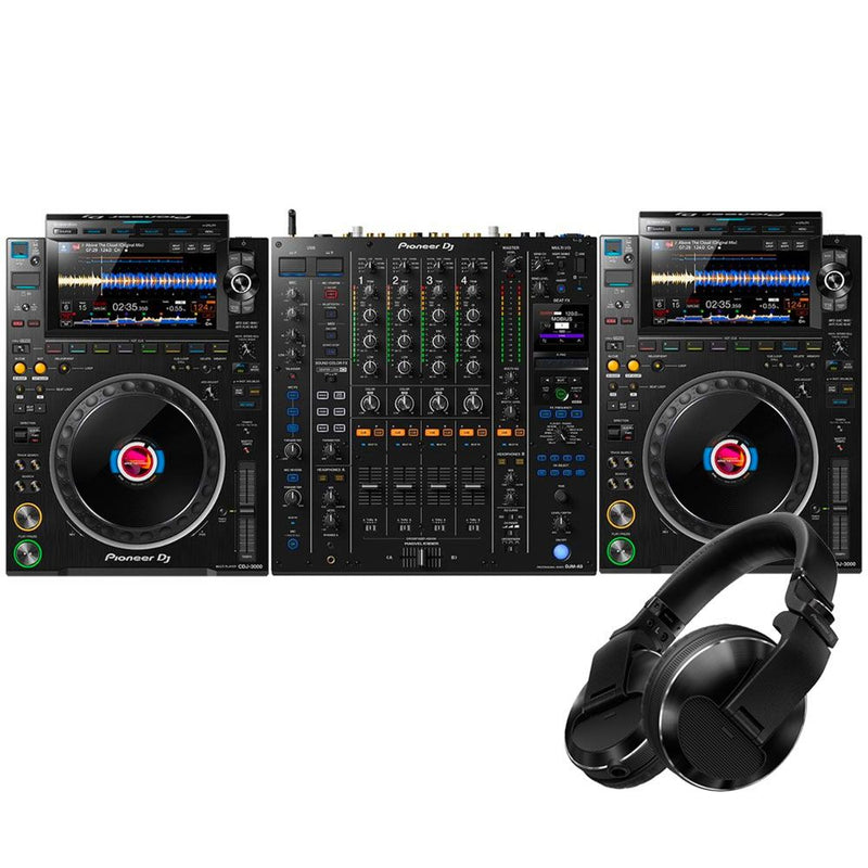 Pioneer DJ CDJ-3000 (Pair) & DJM-A9 & HDJ-X10