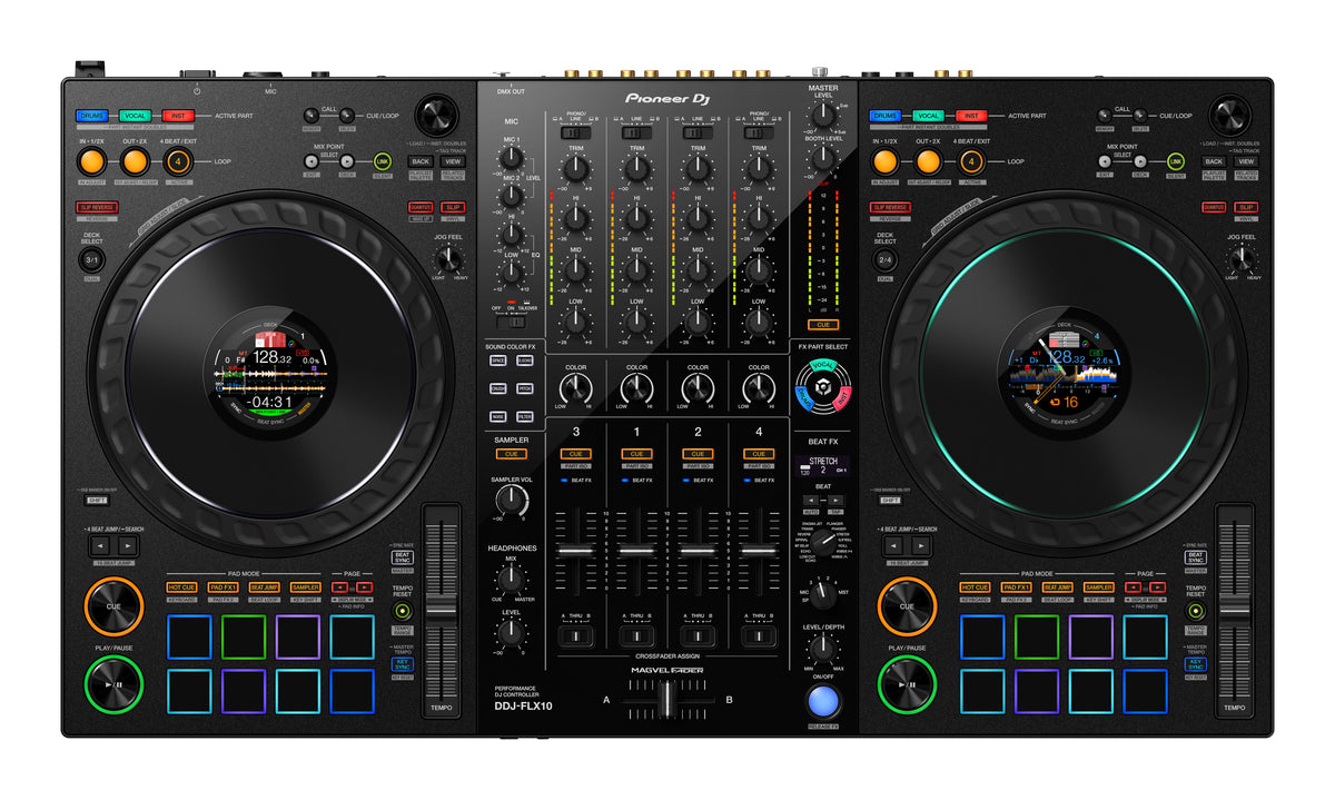 DJ Tech Direct | Pioneer DJ DDJ-FLX10 4 Channel USB DJ Controller